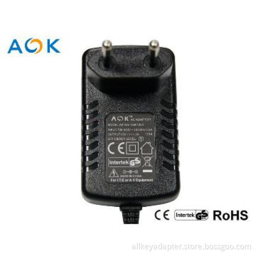 15V 1A ac adapter with EU plug